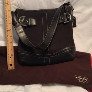 Coach vintage black over the shoulder bag
